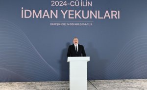 Prezident İlham Əliyev 2024-cü ilin idman yekunlarına həsr olunan mərasimdə iştirak edib  