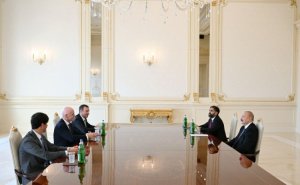 Prezident İlham Əliyev FIFA-nın prezidentini qəbul edib
