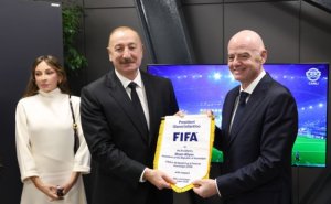 Canni İnfantino U-15 mundialının təşkilinə görə Prezident İlham Əliyevə təşəkkür edib
