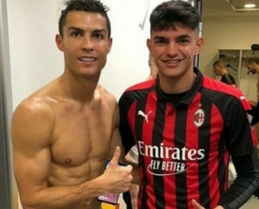Ronaldo ilə şəkil çəkdirdi, Kyellinini biabır etdi