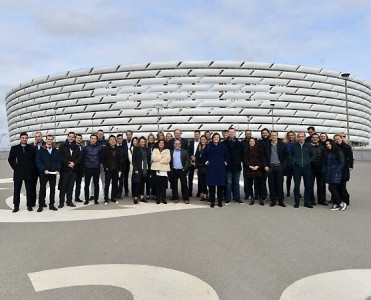 UEFA-nın rəsmi tərəfdaşları Bakıda