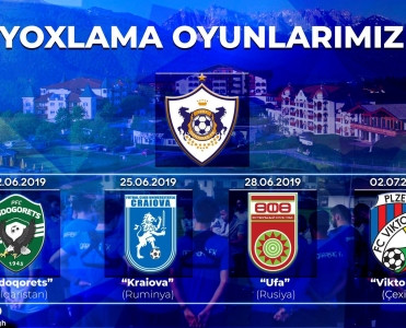 Qarabağ'ın yoxlama oyunlarında qarşılaşacağı rəqiblər bəlli olub