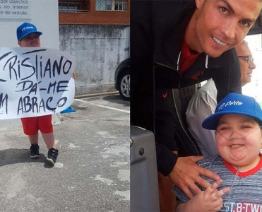 Ronaldo xəstə uşağa görə komandanın avtobusunu dayandırıb - VİDEO