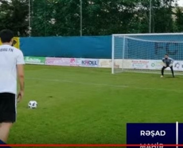 Rəşad Sadıqov qapıçı oldu, Mahirin penaltini vura bilmədi - VİDEO