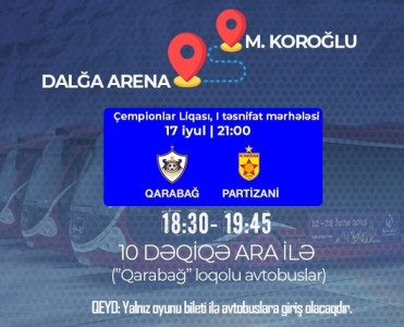 Qarabağ'dan azarkeşlərə jest - avtobuslar pulsuz ....