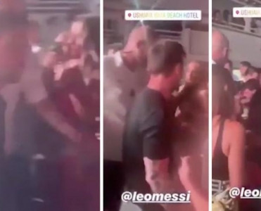 Messi'yə gecə klubunda hücum - VİDEO