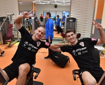 Xorvatlar Bakıda - birbaşa məşqə getdilər