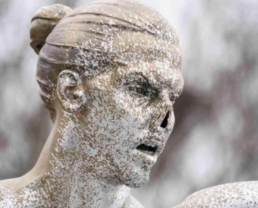 İbrahimoviçin heykəlindən əl çəkmirlər - FOTO