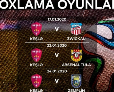 Keşlə'nin rəqibləri bilindi