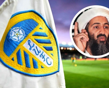 İngiltərə stadionunda Üsamə bin Ladenin şəkli