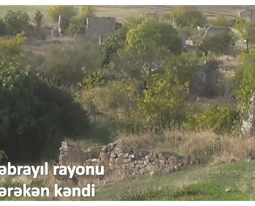 Cəbrayılın işğaldan azad olunan Çərəkən kəndinin görüntüləri