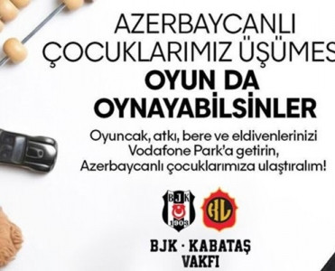 Beşiktaş'dan dəstək kampaniyası: Azərbaycanlı uşaqlarımız üşüməsin