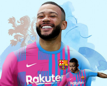 Depay rəsmən Barselona'da