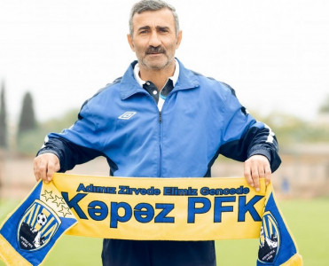 Azərbaycanın veteran futbolçusu Kəpəz'də işlə təmin olunub