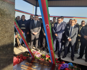 Deputat Əziz Ələkbərli Saatlıda daha bir şəhidin anım mərasimində olub - FOTOLAR