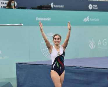 Azərbaycan gimnastı Dünya Kubokunda gümüş medal qazandı