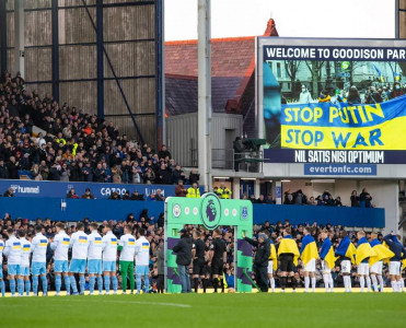 Everton - Mançester Siti matçında Ukraynaya möhtəşəm dəstək - FOTOLAR