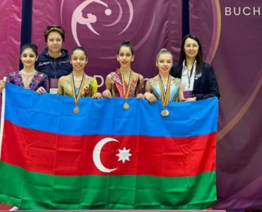 Azərbaycanın bədii gimnastları Rumıniyada 5 medal qazandı