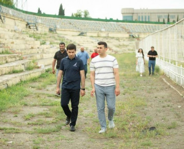 Futbolun İnkişaf Fondunun əməkdaşları Gəncədə