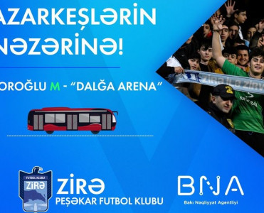 Zirə'dən azarkeşlərə jest