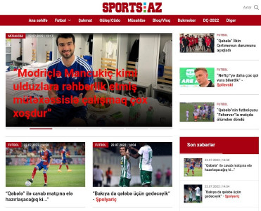 Sports.az saytı fəaliyyətə başladı