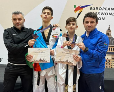 Avropa birinciliyində daha 2 medal