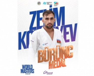 Cüdoçularımız Masters turnirini 3 medalla başa vurublar