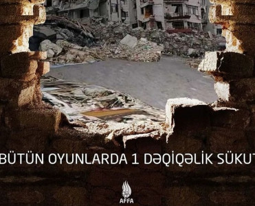 AFFA-nın keçirdiyi liqalarda zəlzələ qurbanlarının xatirəsi yad ediləcək