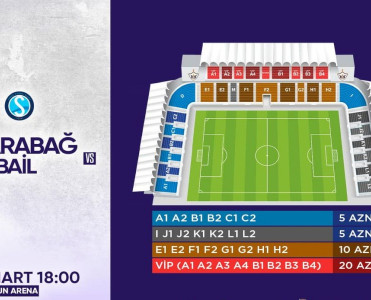 Qarabağ - Səbail matçının biletləri satışda