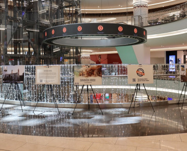 Bakının iri ticarət mərkəzlərində “Qarabağda urbisid” fotosərgisi açılıb