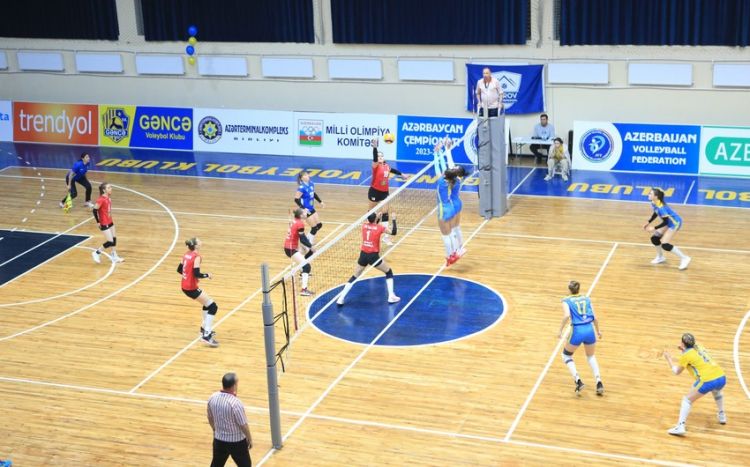 Voleybol üzrə Azərbaycan çempionatında daha bir oyun keçirilib