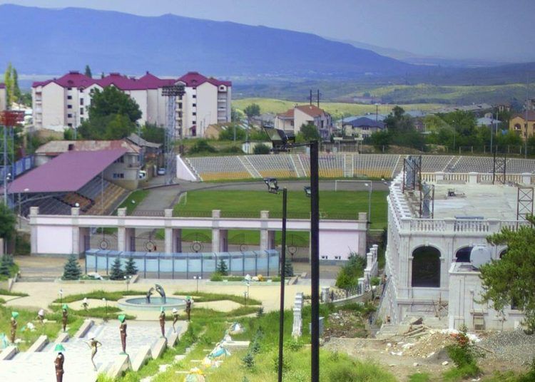 Xankəndi şəhər stadionu "Qarabağ" - MOİK matçına hazırlanır - VİDEO