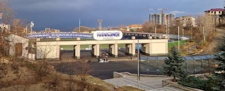 Xankəndi stadionunda işlər tamamlandı - FOTO