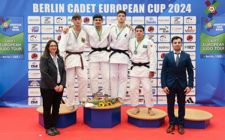 Azərbaycan cüdoçuları Berlindəki Avropa Kubokunda birinci yeri tutub