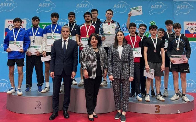 Stolüstü tennis üzrə Azərbaycan birinciliyinin mükafatçıları müəyyənləşib