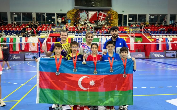 Azərbaycanın badmintonçuları Serbiyada beynəlxalq yarışda 4 medal qazanıb