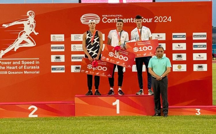 Azərbaycan atleti Qazaxıstanda bürünc medal qazanıb