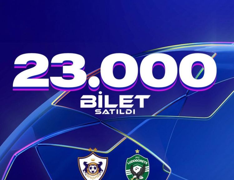 “Qarabağ” - “Ludoqorets" oyununa 23000 bilet satılıb