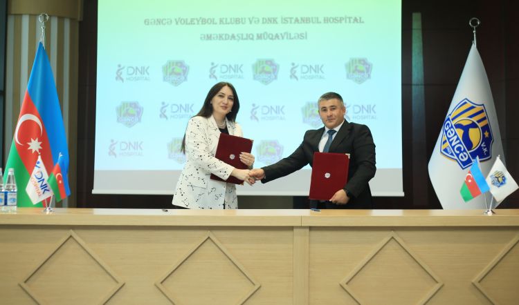 “Gəncə” VK ilə "DNK İstanbul Hospital" arasında sponsorluq müqaviləsi imzalanıb - FOTOLAR