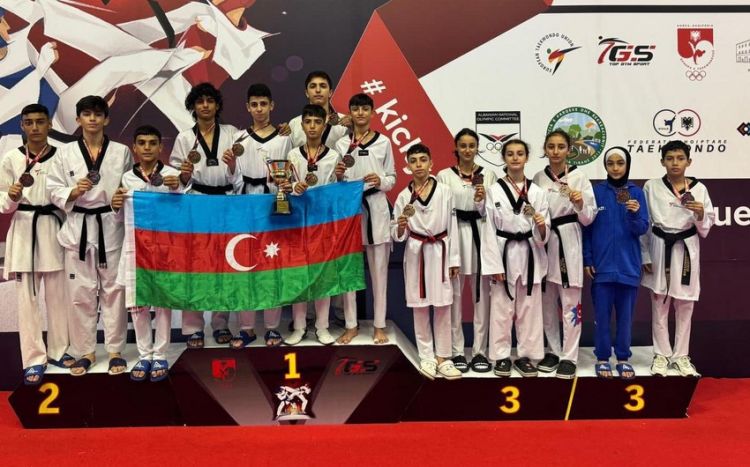 Azərbaycan taekvondoçuları Albaniyada 14 medal qazanıblar