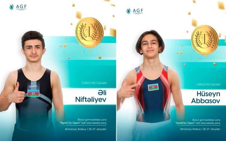 Azərbaycan gimnastları Almaniyada iki qızıl medal qazanıblar