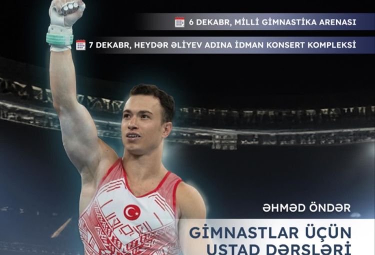 Türkiyənin tanınmış gimnastı Bakıya gələcək