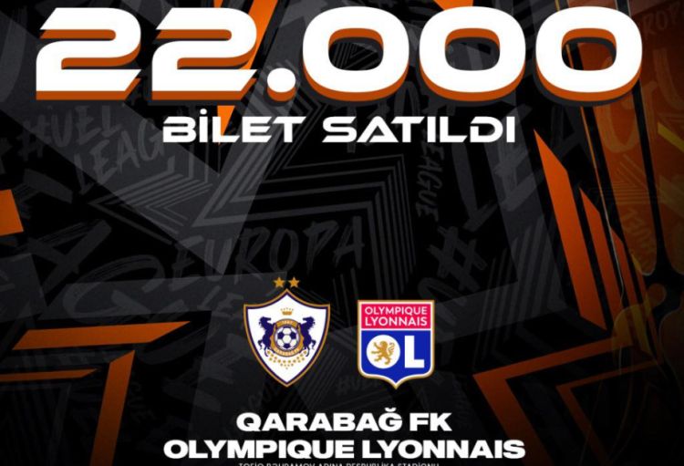 “Qarabağ” – “Lion” oyununa satılmış bilet sayı açıqlanıb