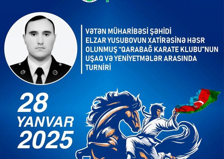 Vətən müharibəsi şəhidinin xatirəsinə həsr olunmuş karate turniri keçiriləcək