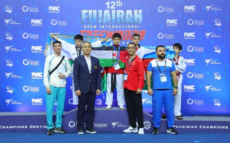 Azərbaycanın kiçik yeniyetmə taekvondoçuları “Fujairah Open”də 2 medal qazanıblar