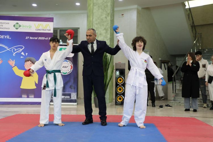 Azərbaycan Karate Federasiyası Daun Sindromlu Şəxslərin Reabilitasiya Mərkəzində tədbir keçirib