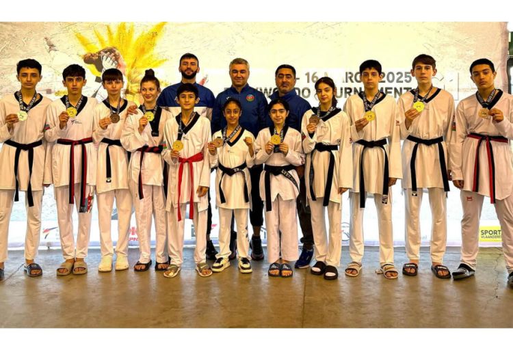 Azərbaycanın yeniyetmə taekvondoçuları Belçikadan 11 medalla qayıdırlar