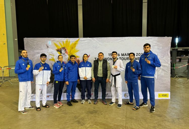 Azərbaycanın olimpiya mükafatçısı taekvondo üzrə beynəlxalq turnirdə 2-ci yeri tutub