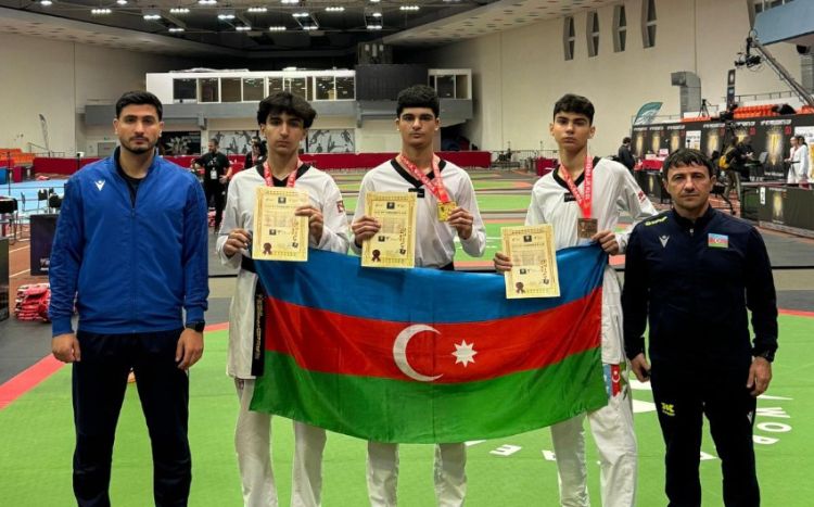 Azərbaycanın gənc taekvondoçuları Bolqarıstanda 3 medal qazanıblar