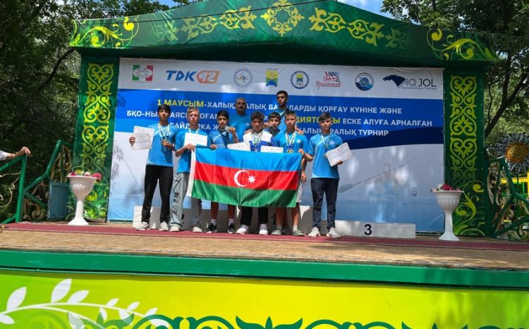 Azərbaycanın gənc avarçəkənləri Qazaxıstanda 14 medal qazanıblar